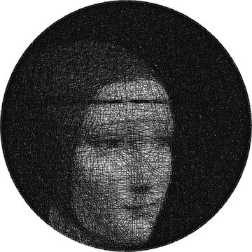 String art preview of Lady with an Ermine