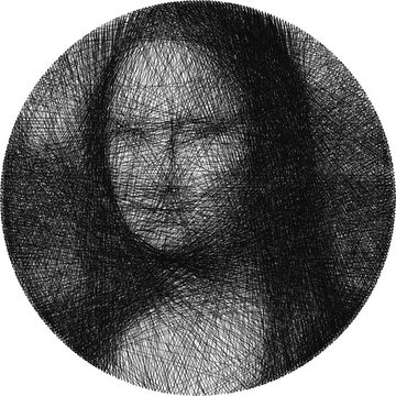 String art preview of Mona Lisa