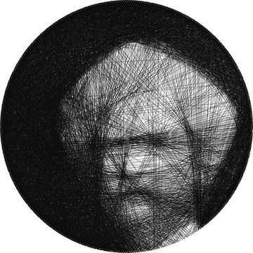 String art preview of Mark Twain (1907)